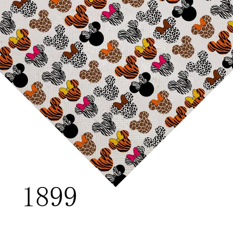 Lisslune | Cartoon-themed PVC leather craft sheet - Durable and versatile material for creative use