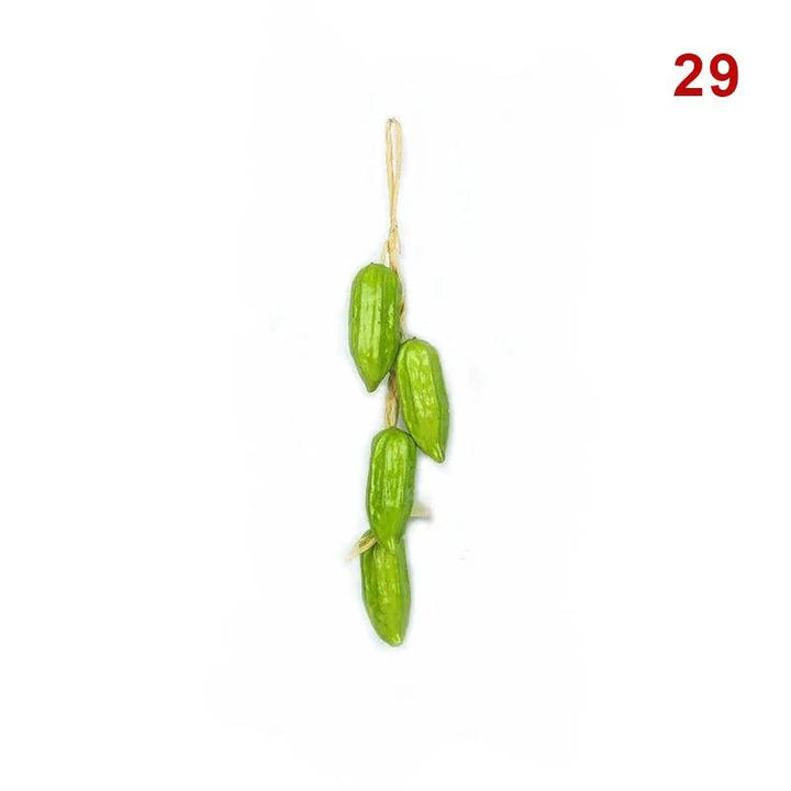 Lisslune | Realistic Hanging Foam Fruit and Seafood Decoration for Home and Event Enhancement