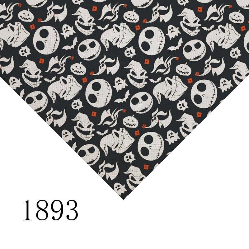 Lisslune | Cartoon-inspired Jack and Sally PVC Kunstleder sheet - A4 size