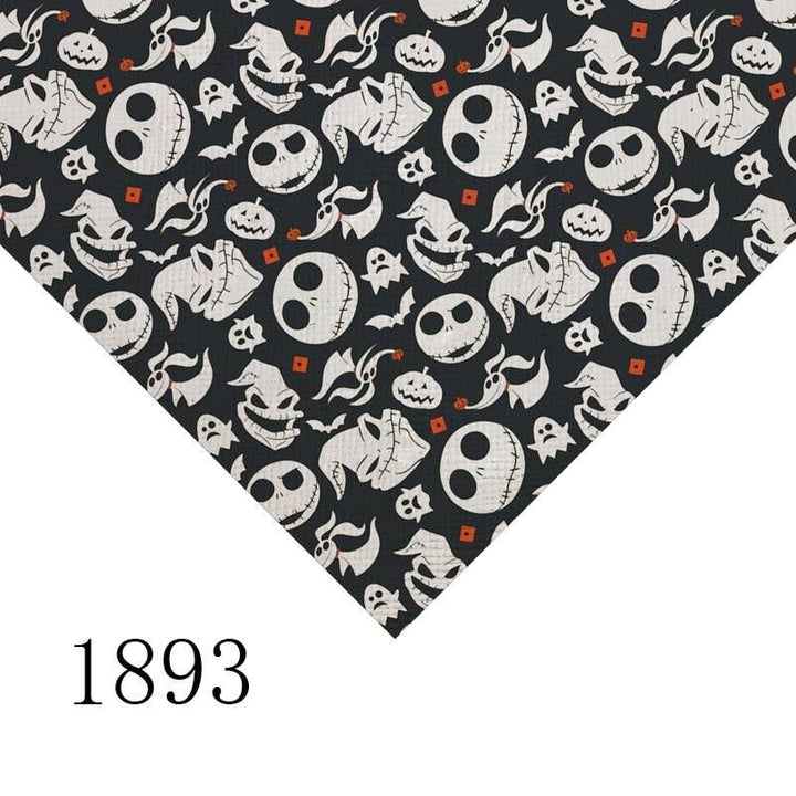 Lisslune | Cartoon-inspired Jack and Sally PVC Kunstleder sheet - A4 size