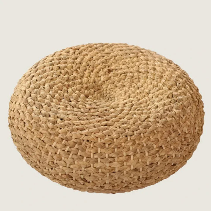 Lisslune | Japanese Tatami Rattan Meditation Cushion - Straw Woven Yoga Mat
