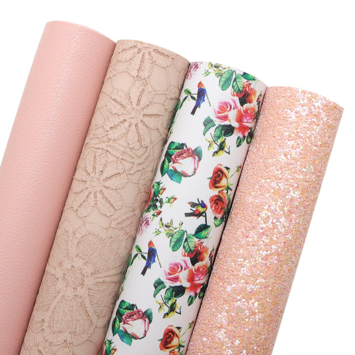 Lisslune | Glamorous Synthetic Leather DIY Craft Kit: Sparkle & Shine Bundle