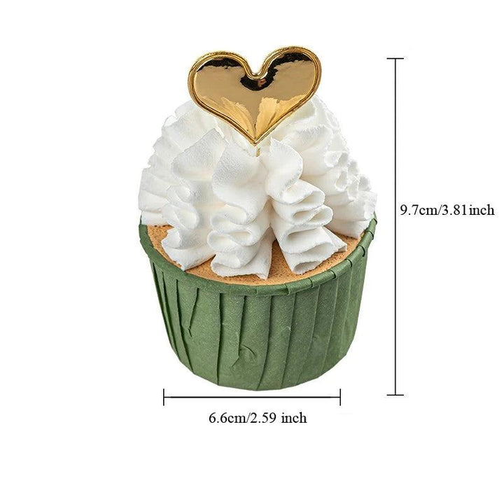 Lisslune | Realistic Handmade Synthetic Cream Cupcake for Photography Props and Decorative Displays