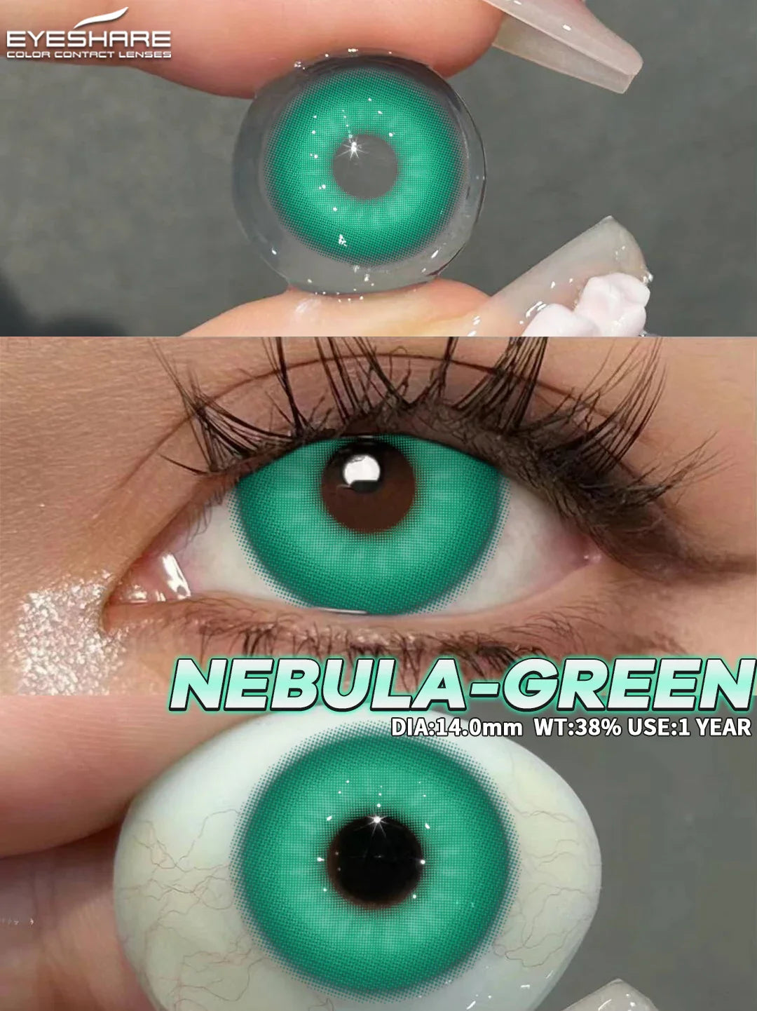Rynx | 1 Pair Colored Contact Lenses Purple Eye Lenses Yearly Cosplay Red Lenses Cosmetic Contact Halloween Gentle Makeup Pupils