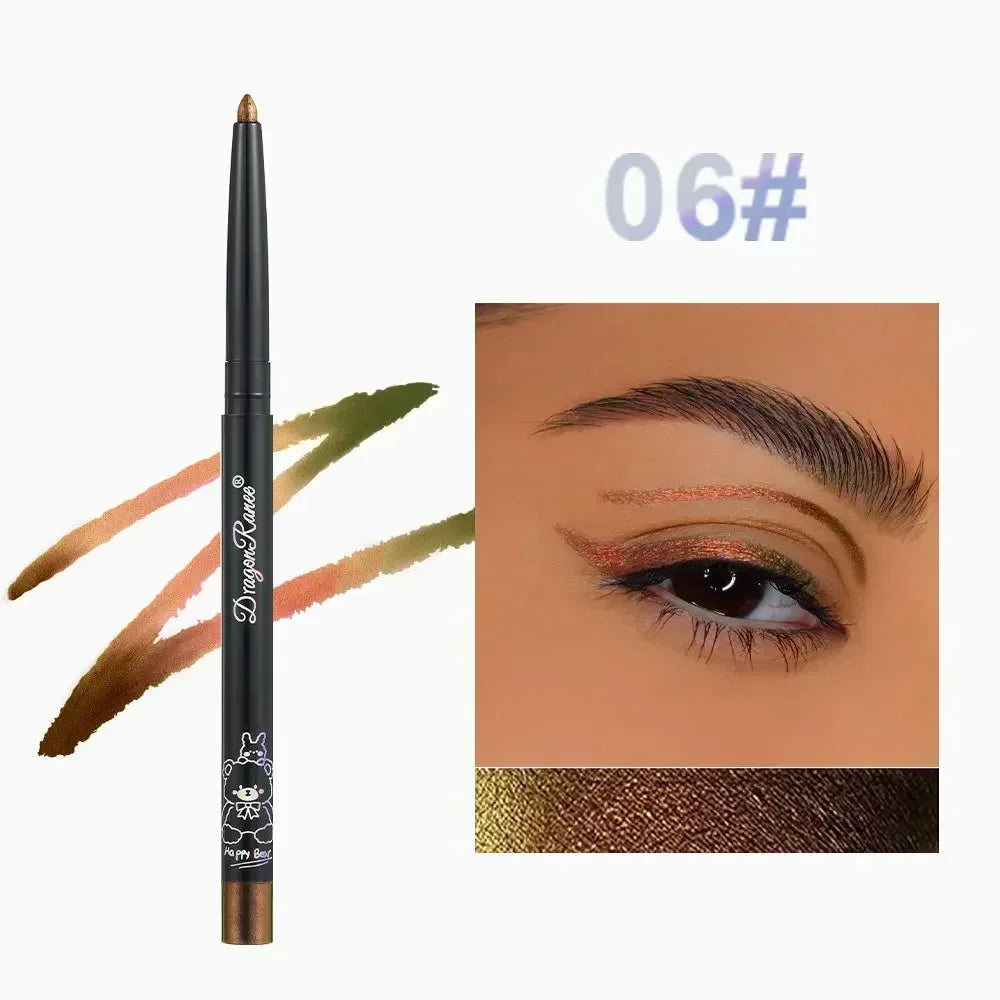Rynx | Glitter Aurora Eyeliner Pencil Multi Chrome Eyeliner Long-lasting shiny metallic eyeshadow Lying silk caterpillar Green Purple Makeup pigment