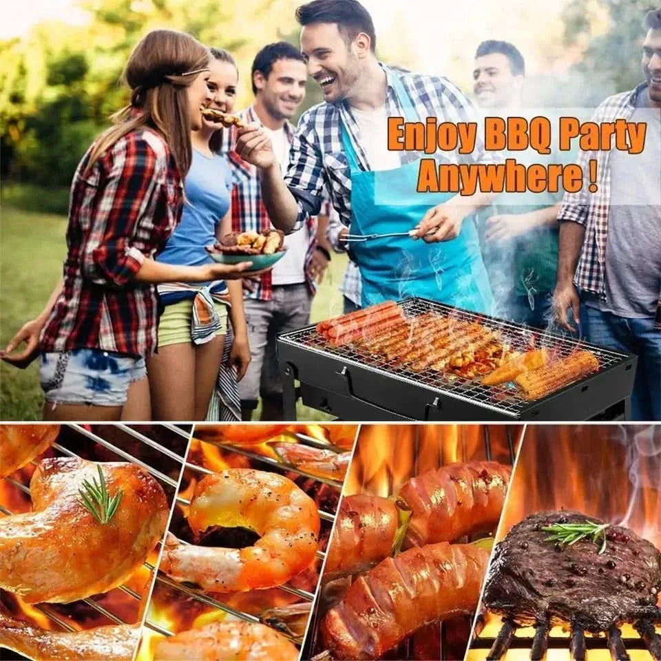 Lisslune | CampFlare Charcoal Grill – Compact & robust for grilling on the go