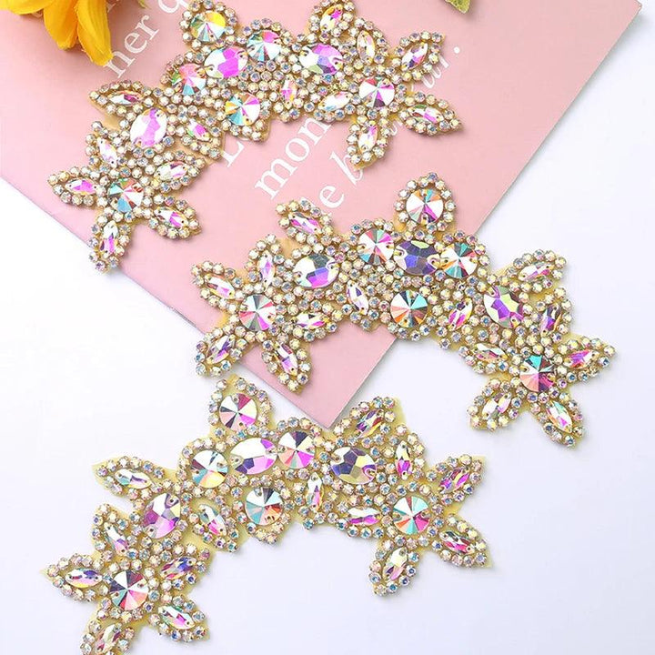 Lisslune | Sparkling Crystal-Studded Rhinestone Waist Appliqué Belt