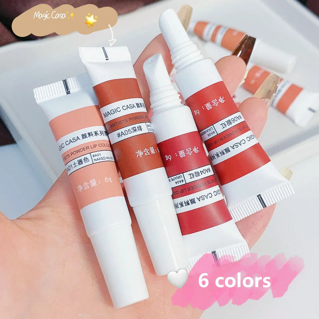 Rynx | 6 Colors Lip Mud Lipstick Velvet Matte Liquid Lipstick Waterproof Nude Lip Gloss Long-lasting Sexy Women Lip Tint Cosmetics