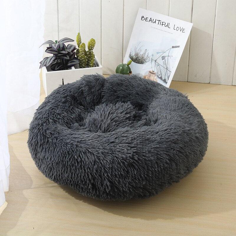 Lisslune | Luxury Plush Round Pet Bed - Cozy Retreat for Cats and Dogs