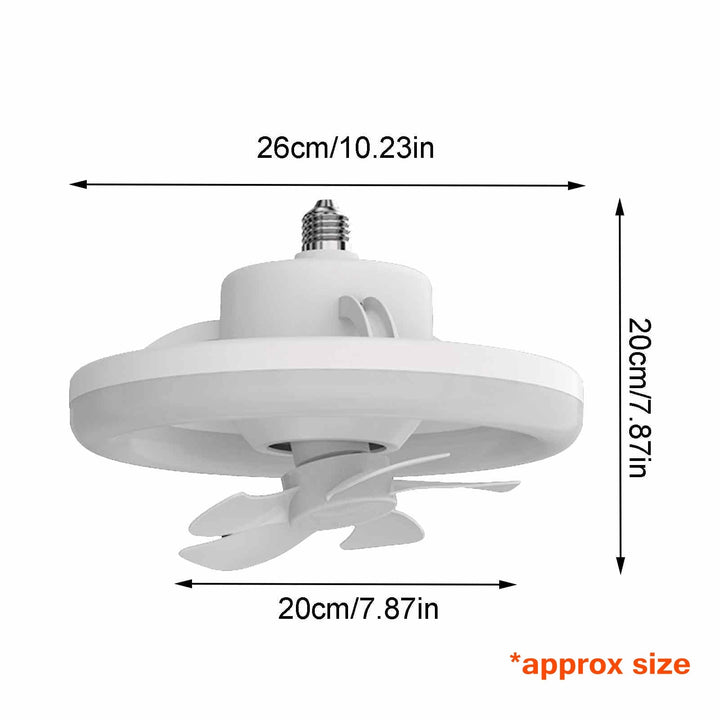 Lisslune | 2in1 Radiant Rotating RC Ceiling Fan Lamp