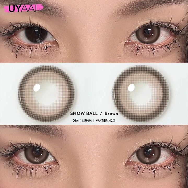 Rynx | 0~600 Myopia Natural Brown Colored Contact Lenses Gray Colored Lenses with Diopters Optical Lenses for Women Free Shipping