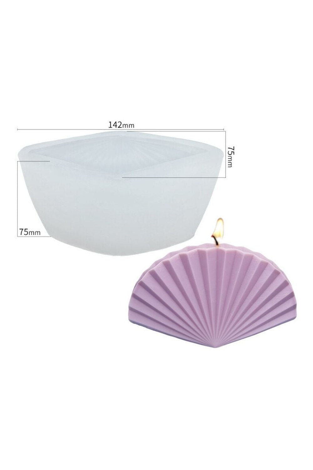 Lisslune | Fan Candle Shape