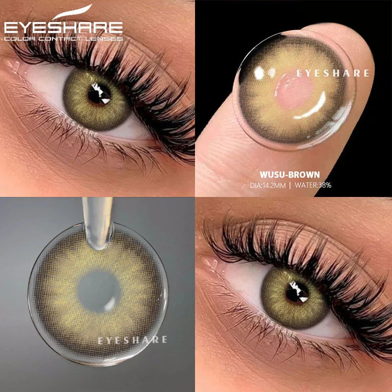 Rynx | Colored contact lenses for eyes 1 pair Black lenses Blue eye contacts Gray pupil lens Annual cosmetic contact lenses