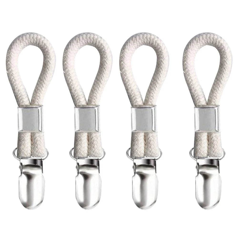 Lisslune | Cotton Loop Kitchen Towel Clip Hanger Set for Efficient Towel Storage and Organization