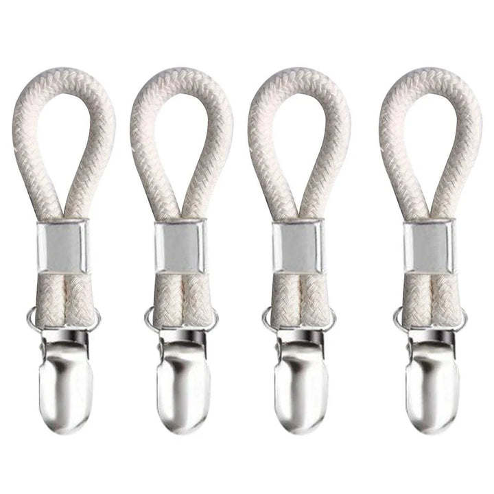 Lisslune | Cotton Loop Kitchen Towel Clip Hanger Set for Efficient Towel Storage and Organization