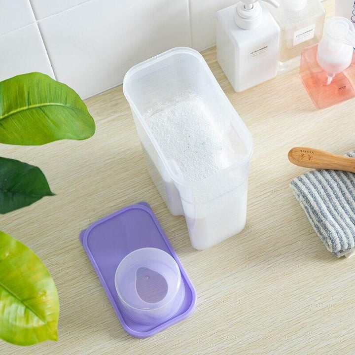Lisslune | Clear Laundry Detergent Storage Container - Versatile 2L/3L Options in Vibrant Colors