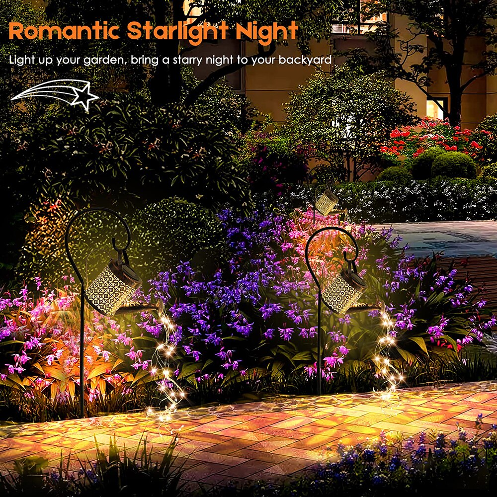 Lisslune | Garden Watering Solar-Powered Can Patio Light