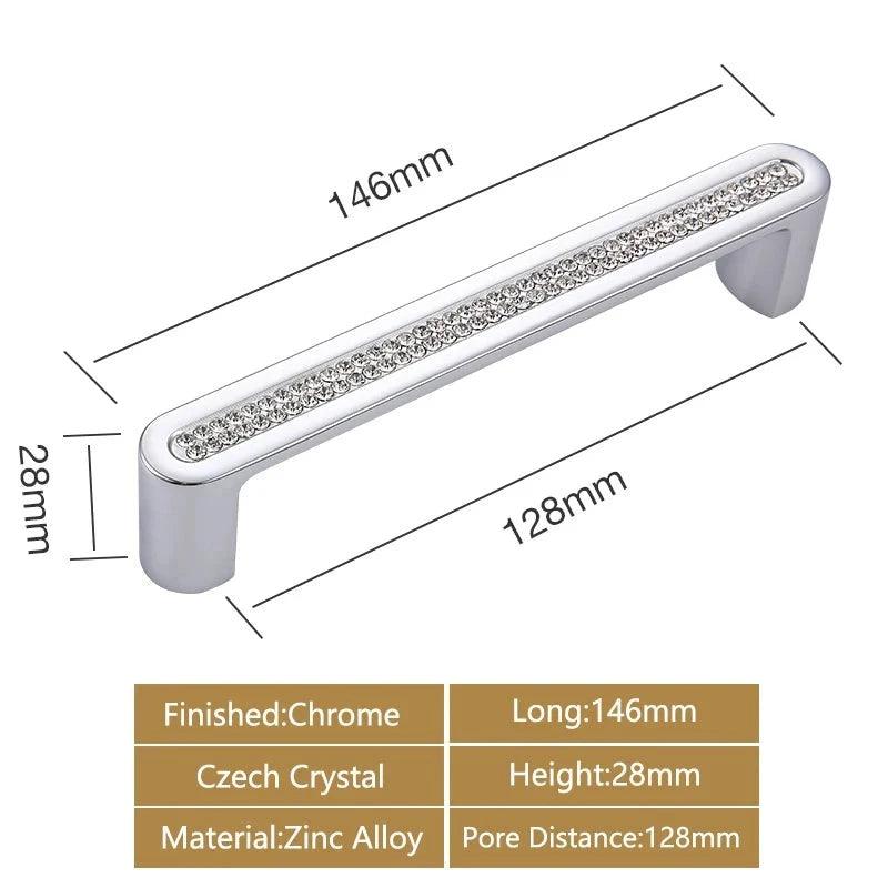 Lisslune | Luxurious Gold and Crystal Cabinet Handles - Exquisite Design and Lasting Quality
