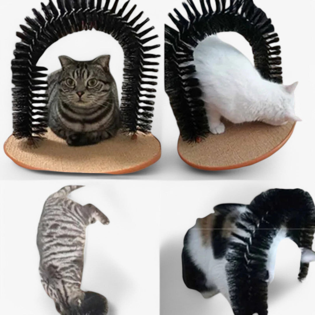 Lisslune | Cat Care Arch "Spinkrul" with Scratching Mat and Massage Function