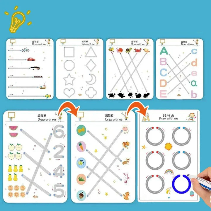 Lisslune | Magic Tracing-Workbook-Set for Kids
