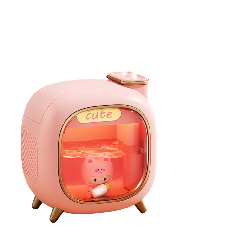 Lisslune | MistJoy Mini Humidifier – Dual Spray Diffuser with Soft Ambient Light