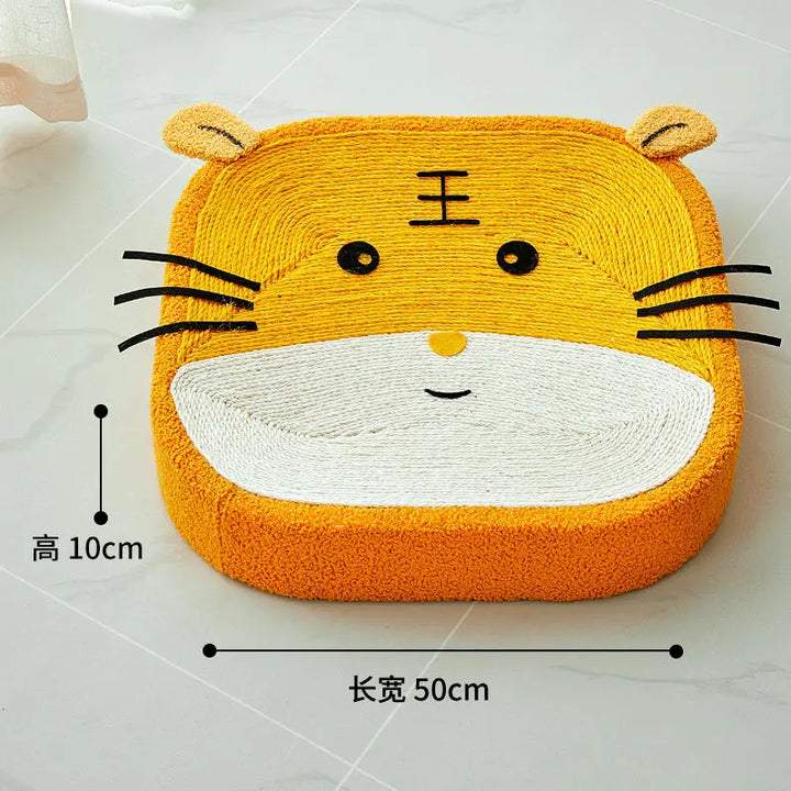 Rynx | 51 cm Sisal Hemp Scratching Board Scratch-resistant Cat Lounge for Claw Sharpening Cute Square Cat Nest Pet Accessories