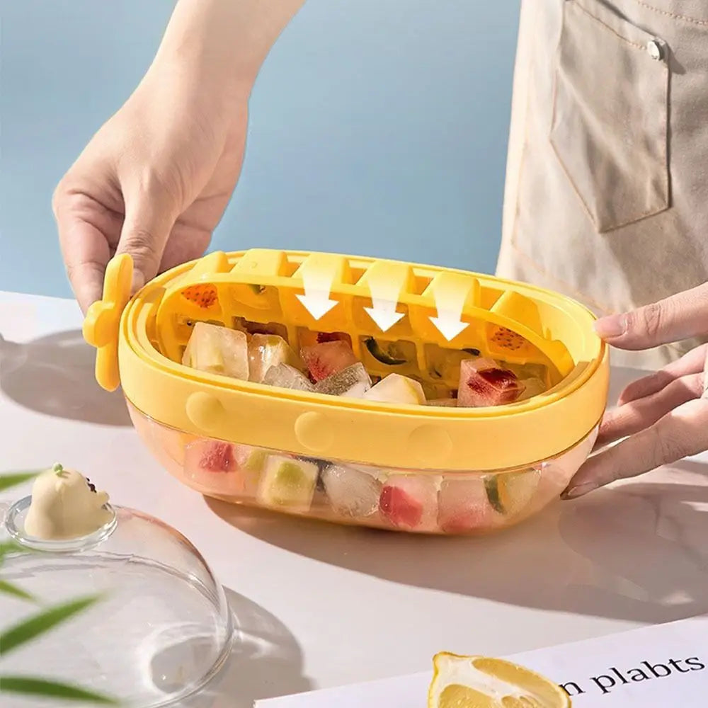 Lisslune | Cute Cartoon Rotating Knob Ice Cube Tray