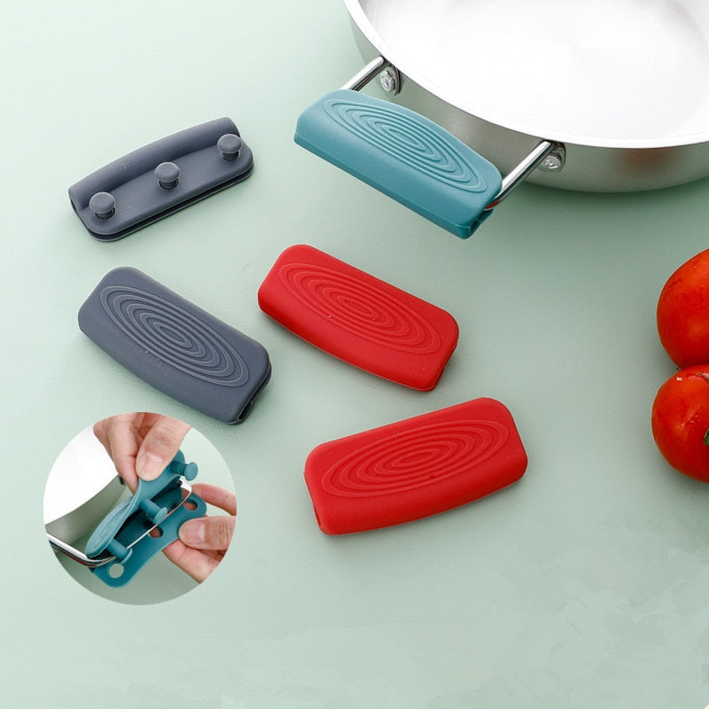 Lisslune | 2Pcs Silicone Heat Resistant Cookware Handle