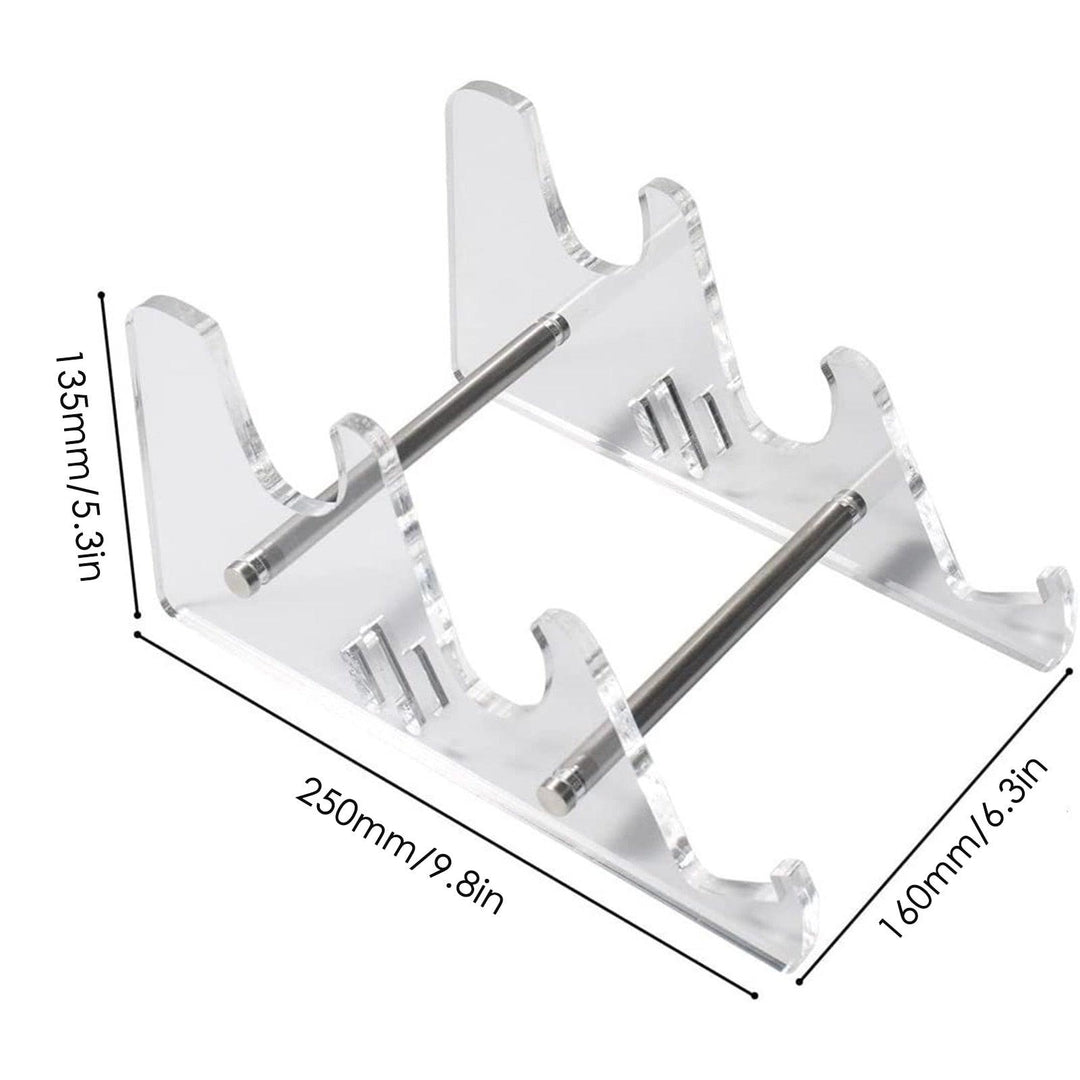 Lisslune | Striped 3-Tier Clear Acrylic Keyboard Display Holder