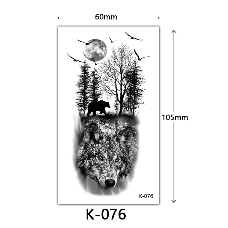 Rynx | New Temporary Tattoo Stickers Sexy Totem Butterfly Dreamcatcher Transfer Flash Tattoo Women Neck Hand Body Art Artificial Tattoos Men