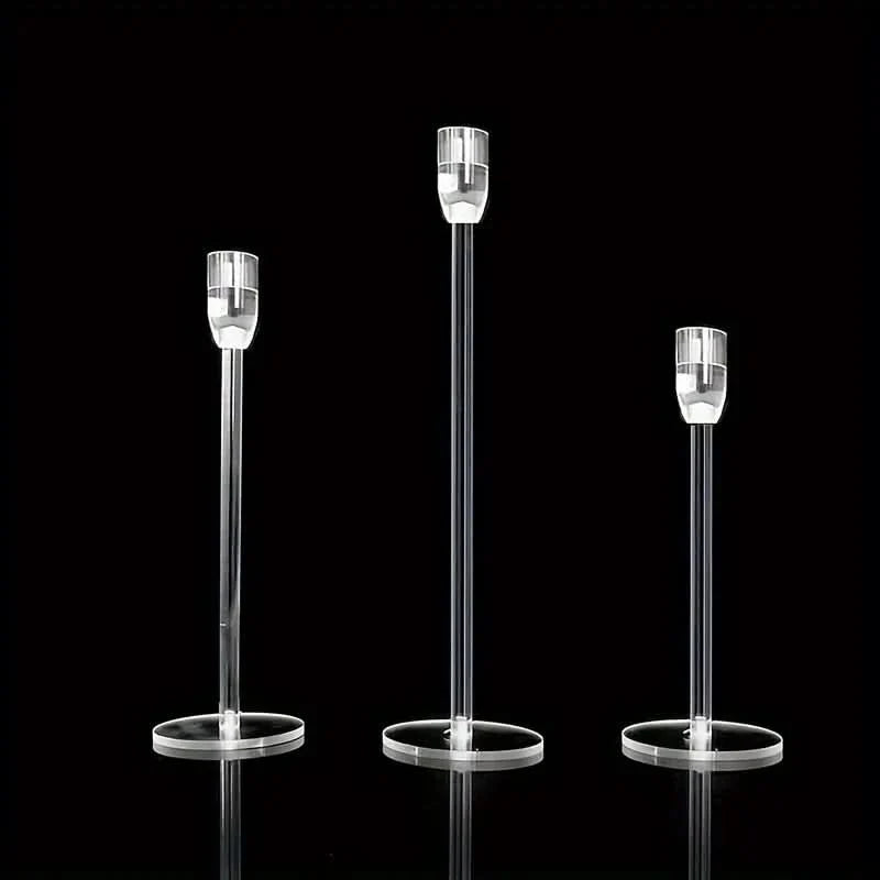 Lisslune | LumenAcry Acrylic Candle Holder Set (3-piece)