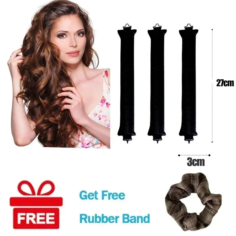 Rynx | Heat-free Curls Lazy Curly Products Women Hair Curling Wand Sleep Hairdresser Tools Curling Iron Hair Band Hair Curling Roller