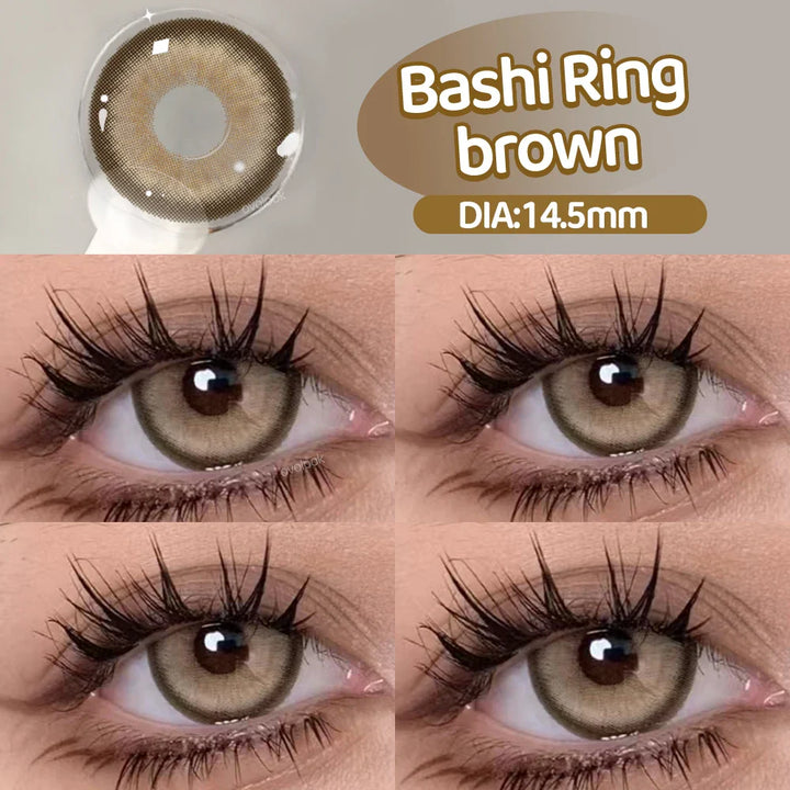 Rynx | New 1 Pair Fashion Large Lens Myopia Colored Contact Lenses for Eye Beauty Blue Eye Lenses Green Pupils Brown Gray Lens