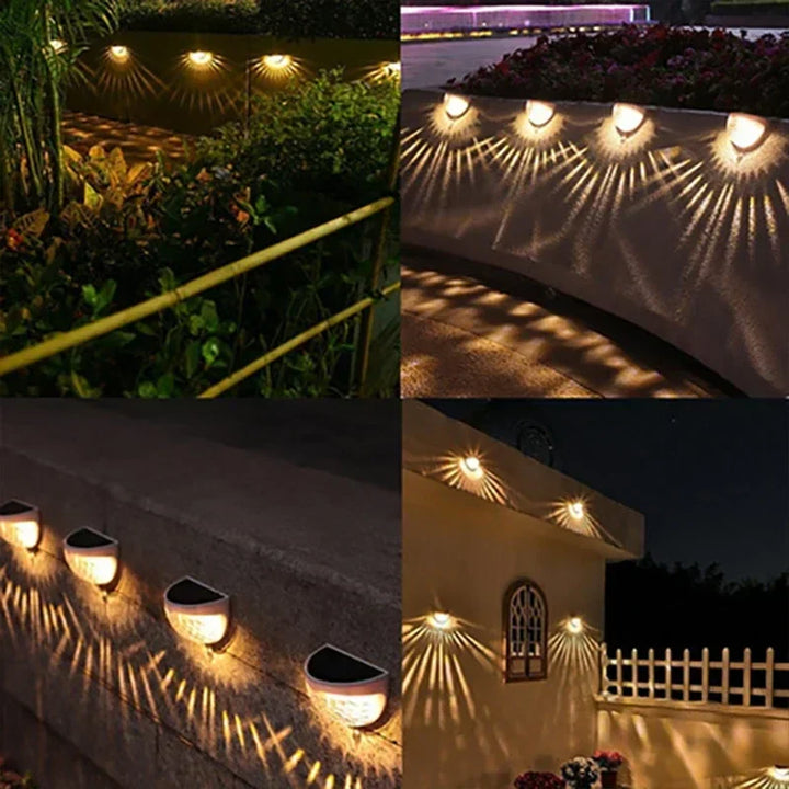 Lisslune | Outdoor Waterproof Solar LED Patio Wall Lamp