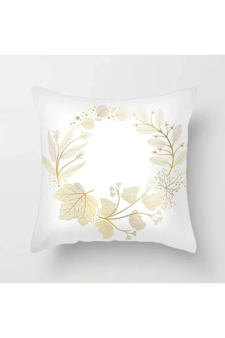 Lisslune | Yellow leaf polyester pillowcase