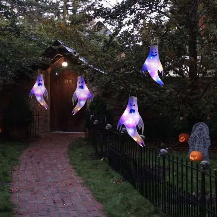 Lisslune | Halloween Hanging Ghost Lights – LED Outdoor Decor