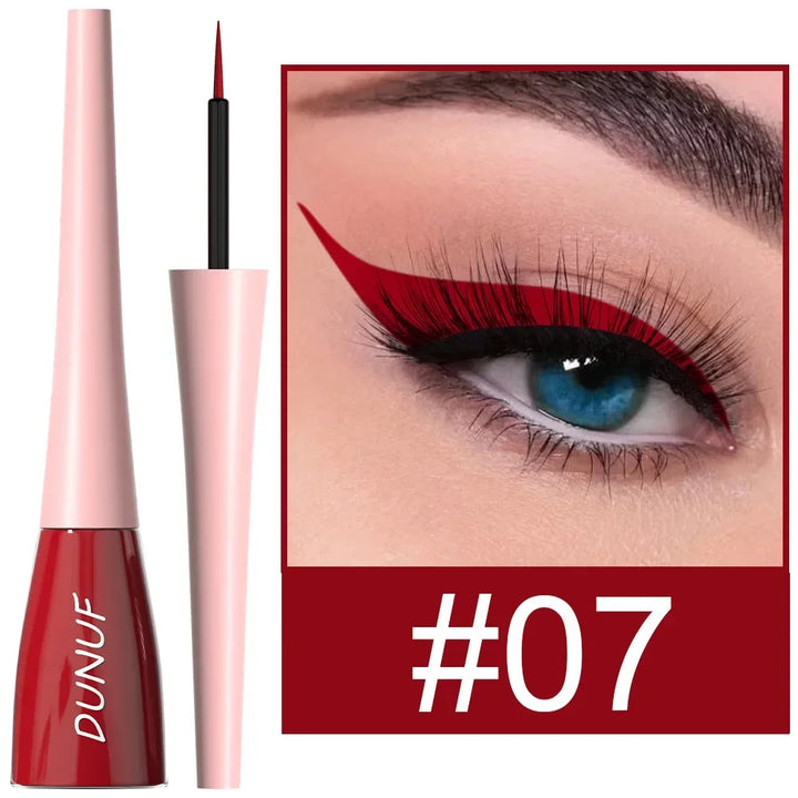 Rynx | Purple Eyeliner Long-lasting Liquid Black Eyeliner Pencil Waterproof Fast-drying Blue White Eyeliner Pencil Korean Cosmetics Tool 18 Colors