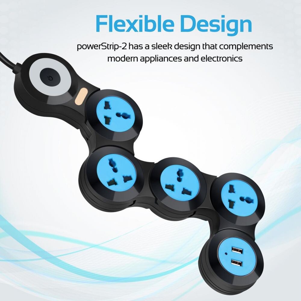 Lisslune | Foldable Multiple Power Extension Cable Outlets
