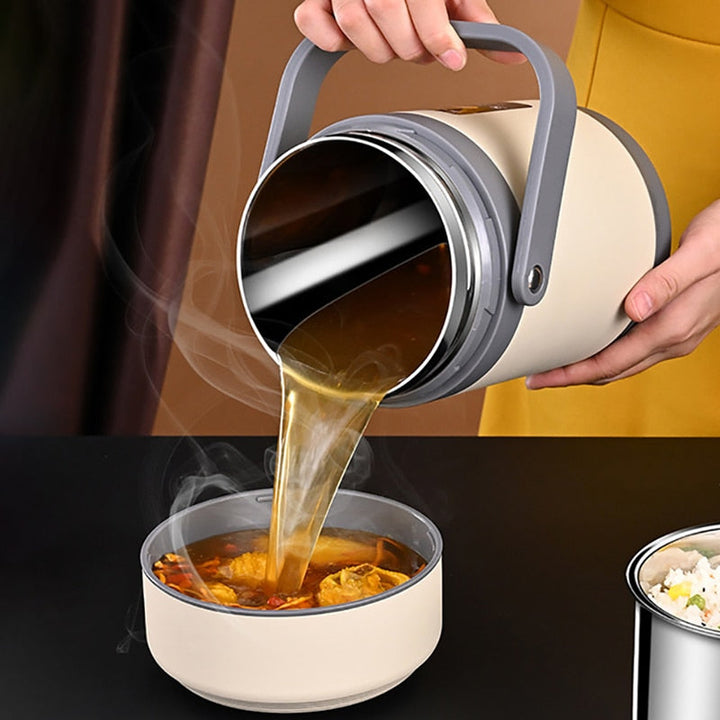 Lisslune | USB Heated Stainless Steel Food Warmer Lunch Box