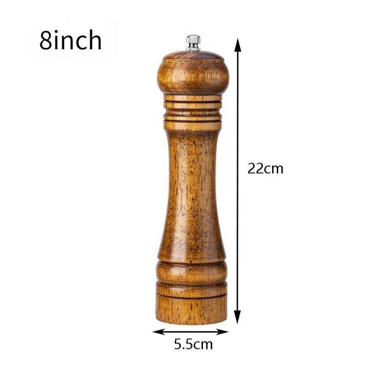 Lisslune | Elegant adjustable salt and pepper mill set made of solid wood for outdoor dining