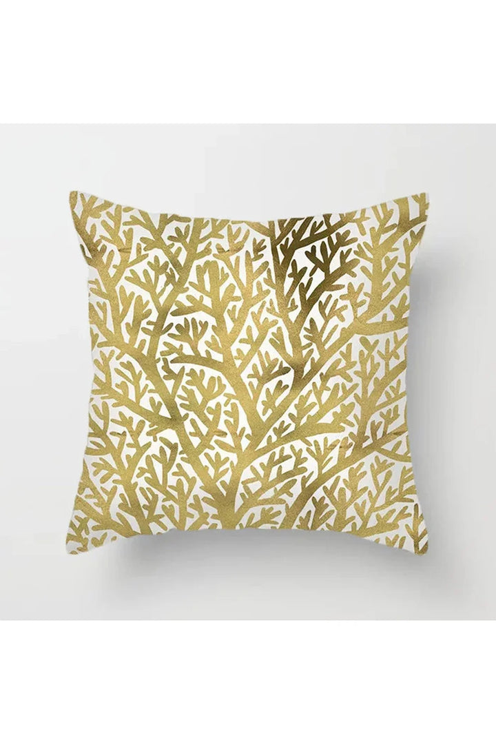 Lisslune | Yellow leaf polyester pillowcase