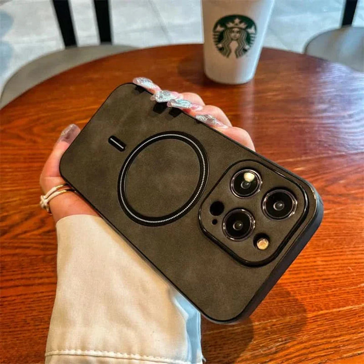 Lisslune | Deer Leather iPhone Case MagSafe Wireless Charging