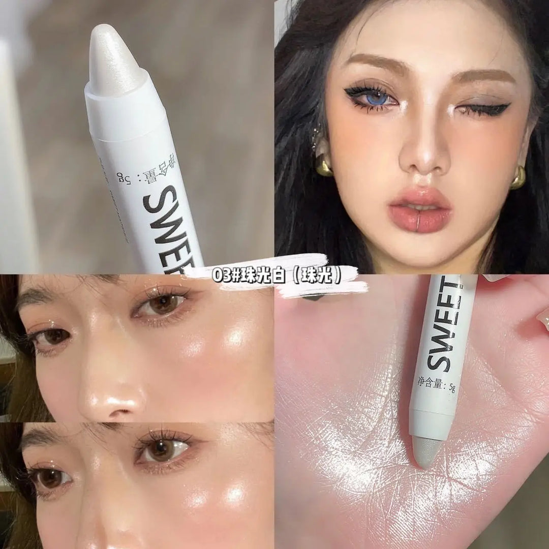 Rynx | Shimmer Matte Glitter Eyeshadow Eyeliner Pencil Lying Silk Spider Waterproof Long-lasting Brightening Eye Highlighter Women Eye Makeup