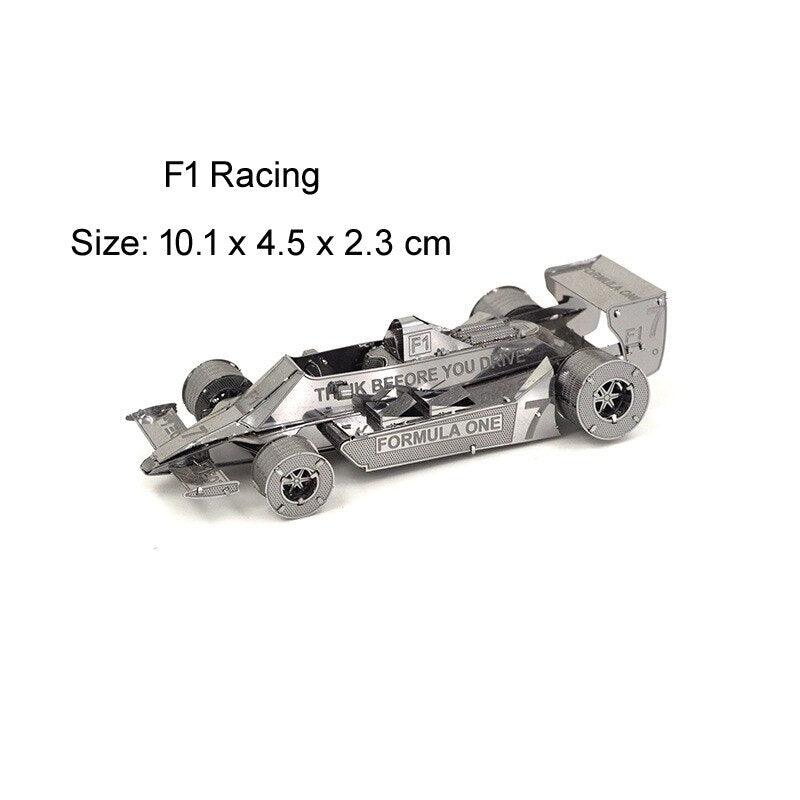 Lisslune | 3D Metal Race Model Building Kit for Creative Teens and Adults
