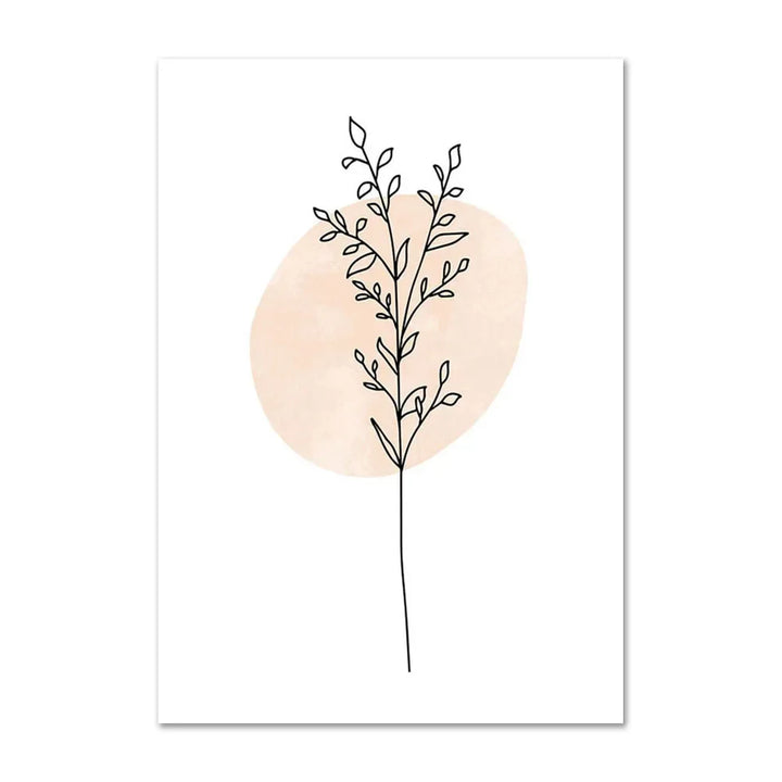 Lisslune | Vase & Bird Canvas Poster