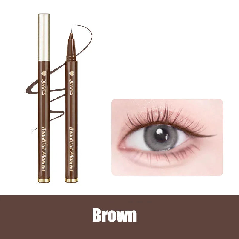 Rynx | Ultra-fine liquid eyeliner waterproof glitter matte black brown shimmering eyeliner lying silk moth pencil eye beauty party makeup tools