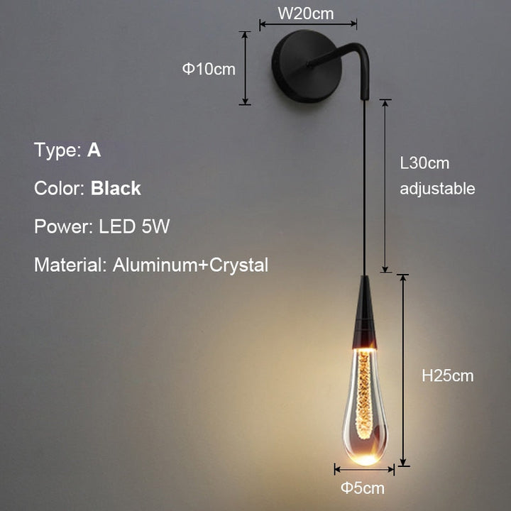 Lisslune | Luxurious Raindrop Wall Lamps