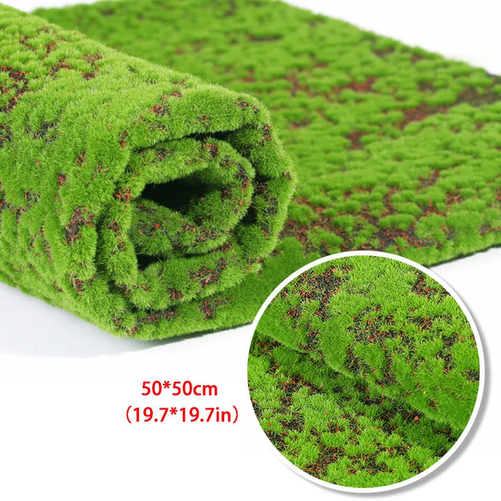 Rynx | 50/100cm 11Styles Artificial Turf Carpet Artificial Moss Grass Garden Landscape Rolls Festival Wedding Decoration Mats Carpet