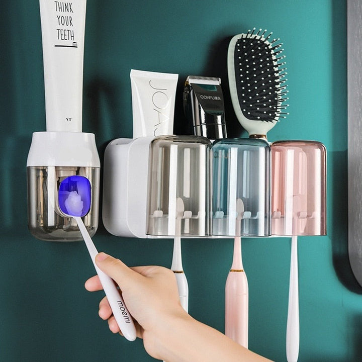 Lisslune | Wall-Hanging Mouthwash Cup Toothbrush Holder