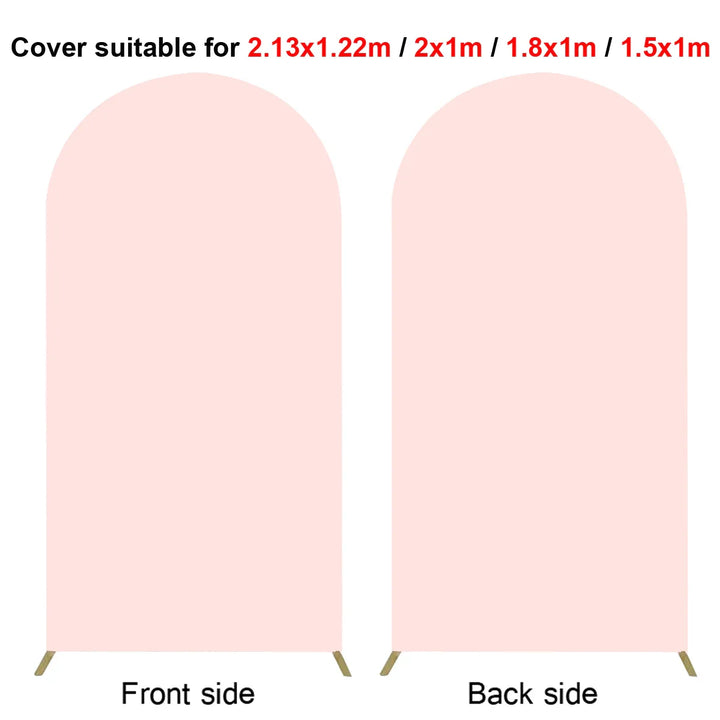 Rynx | 2M Metal balloon arch background stand birthday balloons party backdrop covers photo shoot double-sided elastic fabric background
